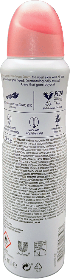 Dove Go Fresh Moisturizing Cream with Protective Oil Antiperspirant - Pomegranate & Lemon Verbena Scent - 5.07 oz / 150 mL