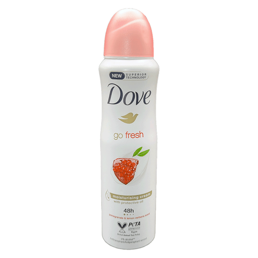 Dove Go Fresh Moisturizing Cream with Protective Oil Antiperspirant - Pomegranate & Lemon Verbena Scent - 5.07 oz / 150 mL