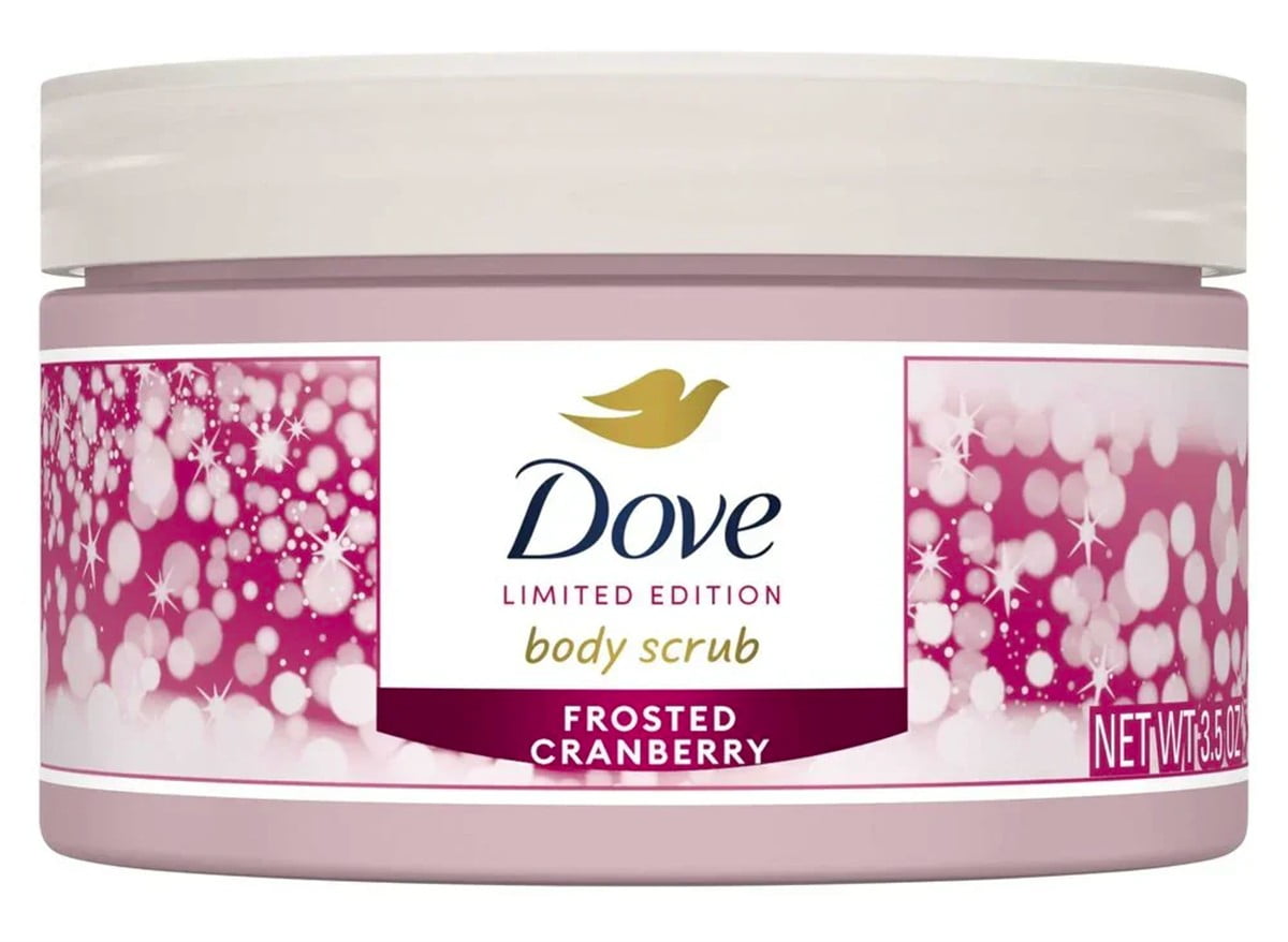 Dove Frosted Cranberry Body Scrub Limited Edition 3.5 oz exfoliating body polish