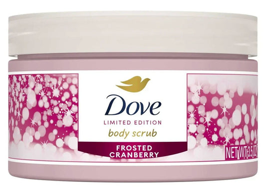 Dove Frosted Cranberry Body Scrub Limited Edition 3.5 oz exfoliating body polish