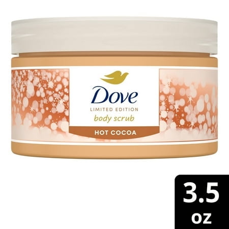 Dove Hot Cocoa Body Scrub 3.5 oz exfoliating body polish jar