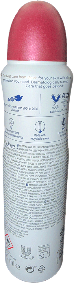 Dove Even Tone deodorant spray with vitamin E moisturizing underarm antiperspirant