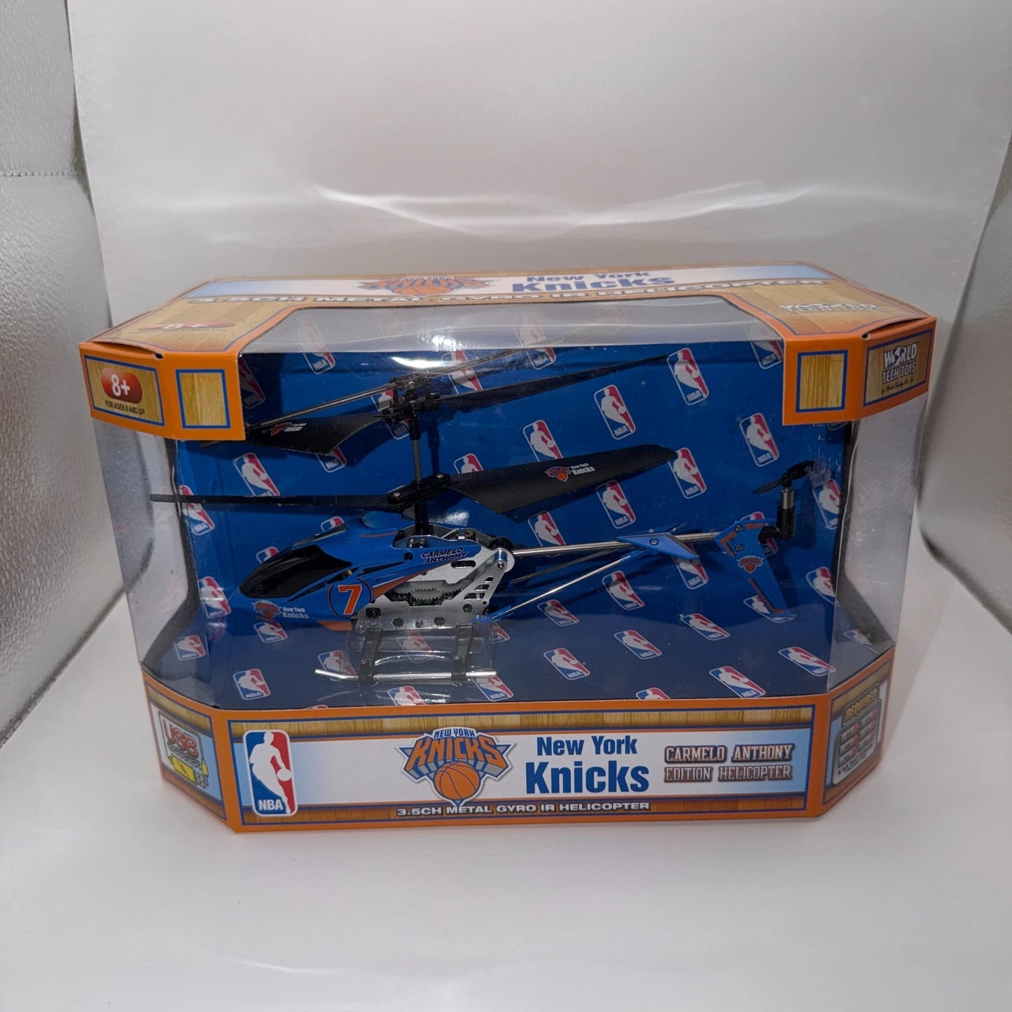 New York Knicks 3.5 Metal Gyro IR Helicopter World Tech Toys Carmelo Anthony